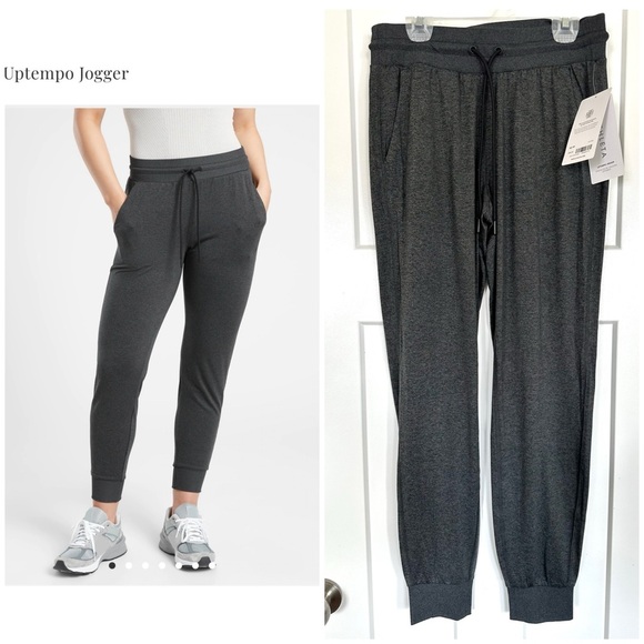 Athleta NWT Uptempo Jogger - Black Heather - XS - Picture 1 of 3
